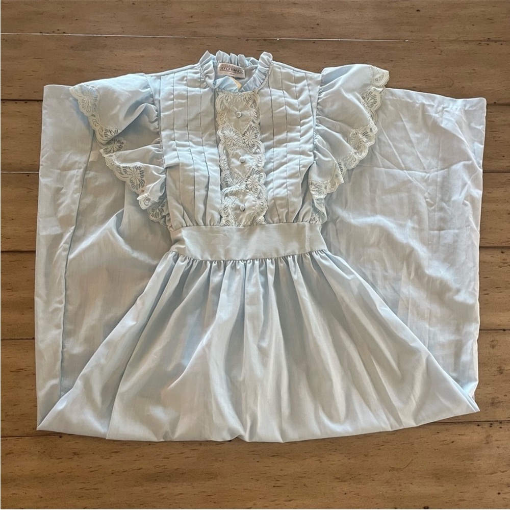Lily of France vintage blue Wendy Peter Pan dress